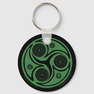 Celtic Spiral Keychain, Triskele design #2 Keychain
