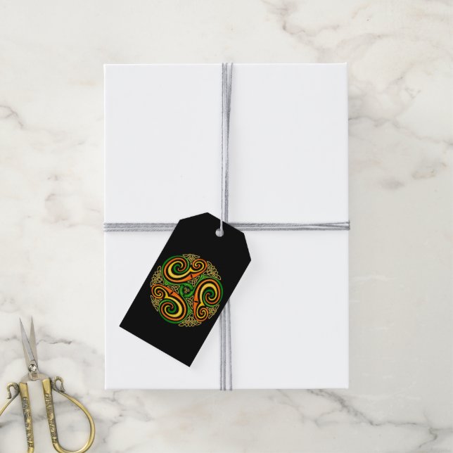 celtic spirals gift tags (With Twine)