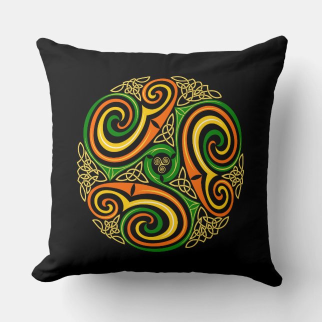 celtic spirals pillow (Front)