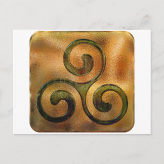 celtic spirals postcard