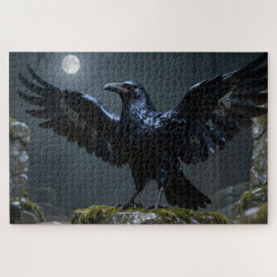 Celtic Spirit Animal Raven Jigsaw Puzzle