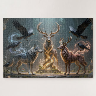 Celtic Spirit Animal Totem Jigsaw Puzzle