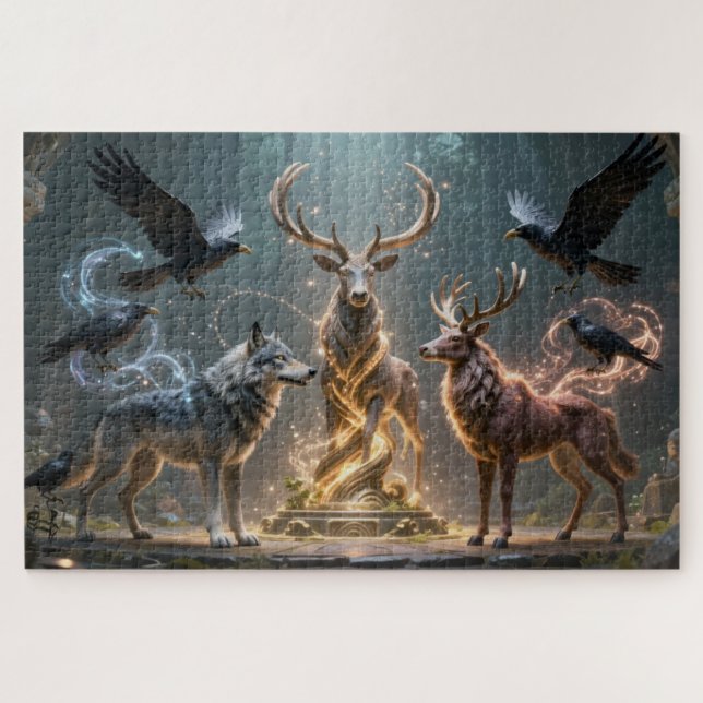 Celtic Spirit Animal Totem Jigsaw Puzzle (Horizontal)