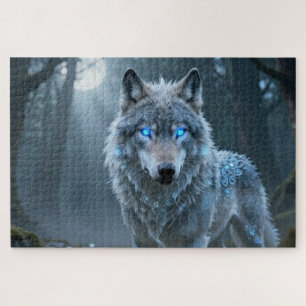 Celtic Spirit Animal Wolf Jigsaw Puzzle