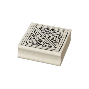 celtic square knot art stamp
