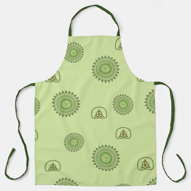 Celtic St. Patty's Day All-Over Print Apron (Front)
