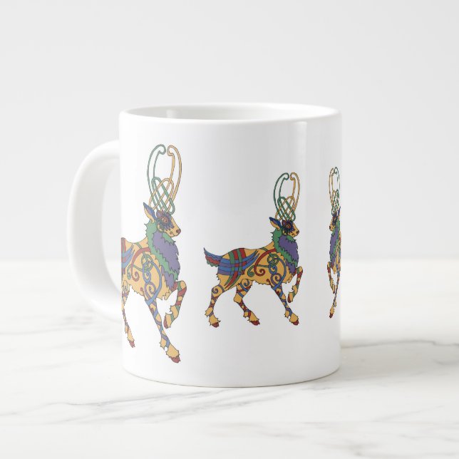 Celtic Stag Jumbo cup (Front Left)