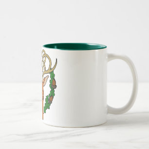 Celtic Stag Two-Tone Coffee Mug