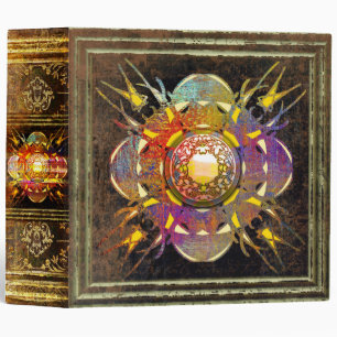 Celtic Stained Glass Medallion Ancient Tome Binder