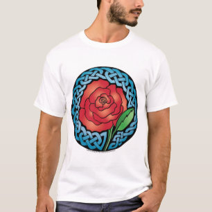 Celtic Stained Glass Rose T-Shirt