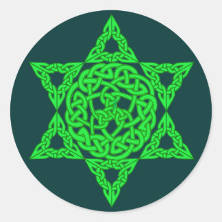 Celtic Star of David Stickers