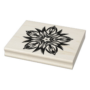 Celtic star pattern art stamp