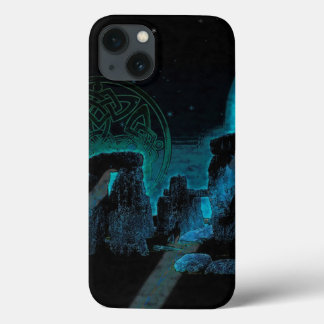 Celtic Stonehenge, Moon & Stars Astronomy U.K. iPhone 13 Case