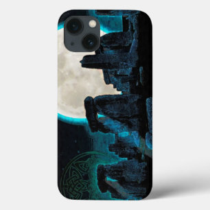Celtic Stonehenge, Moon & Stars Astronomy U.K. iPhone 13 Case