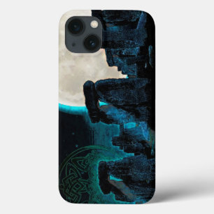 Celtic Stonehenge, Moon & Stars Astronomy U.K. iPhone 13 Case