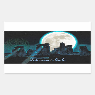 Celtic Stonehenge, Moon & Stars Astronomy U.K. Sticker