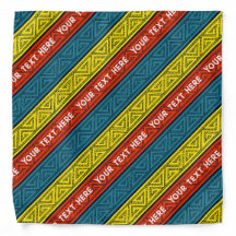 Celtic Style Stripes Add Your Text Red Yellow Blue
