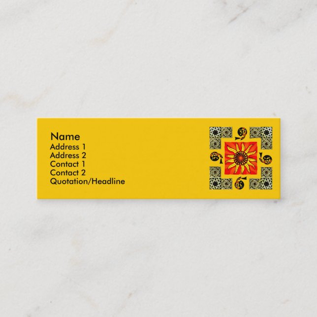 Celtic Sun Mandala Profile Card (Front)