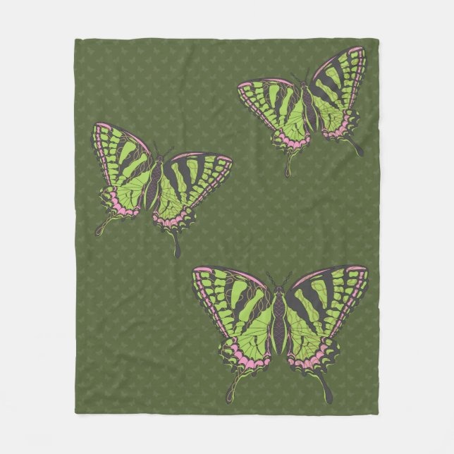 Celtic Swallowtail Fleece Blanket (Front)