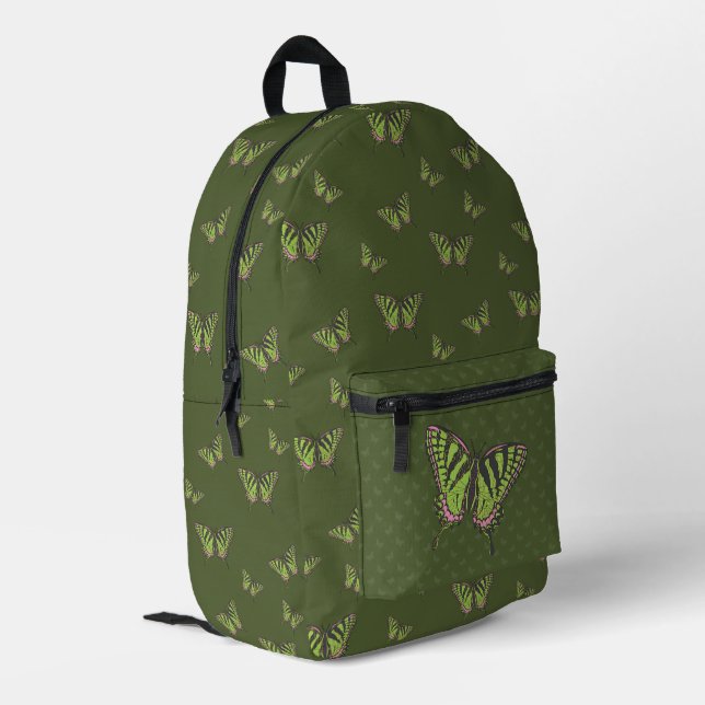 Celtic Swallowtail Printed Backpack (Back Corner Left)