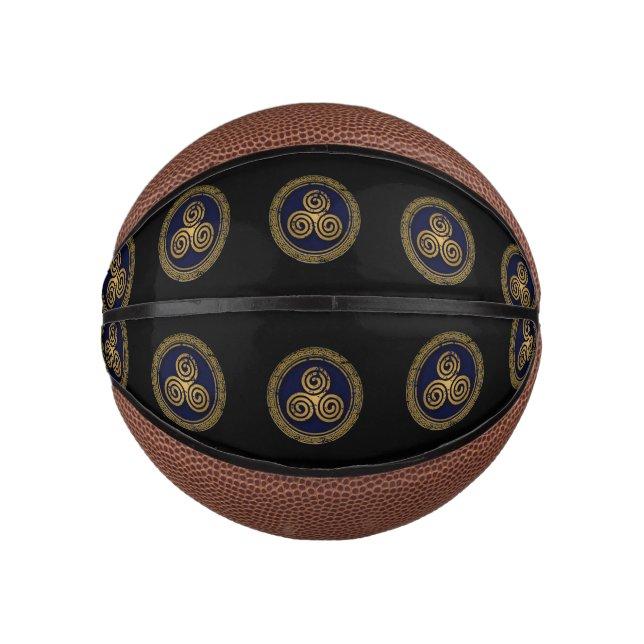 CELTIC SWIRLS CIRCLE MINI BASKETBALL (Front)
