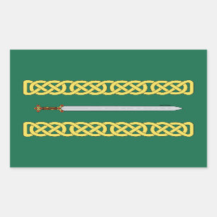 Celtic Sword and Knotwork Sticker