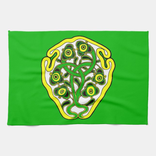 Celtic symbol kitchen towel (Horizontal)