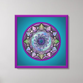 Celtic Symbolic Mandala Canvas Print