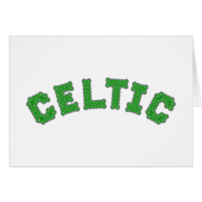 Celtic Text (Front Horizontal)