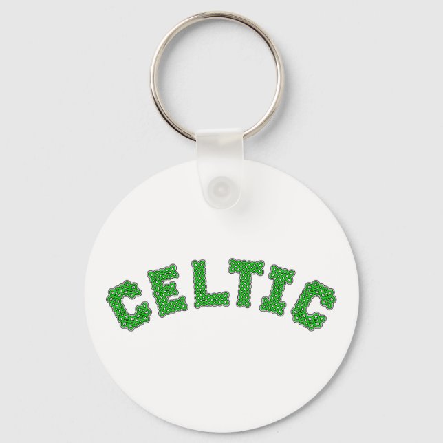 Celtic Text Keychain (Front)