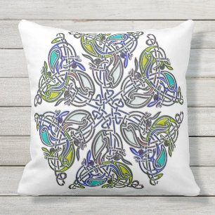 Celtic Traditional Knotwork Throw Pillow