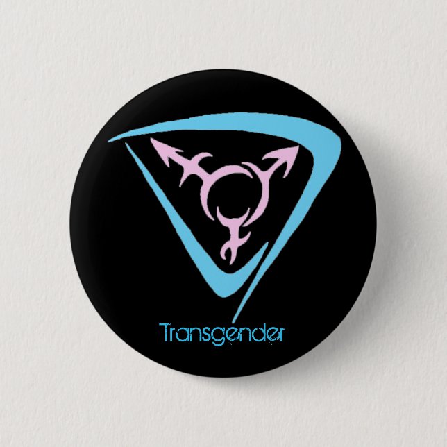 celtic trans, Transgender 2 Inch Round Button (Front)