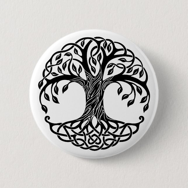 celtic tree button (Front)
