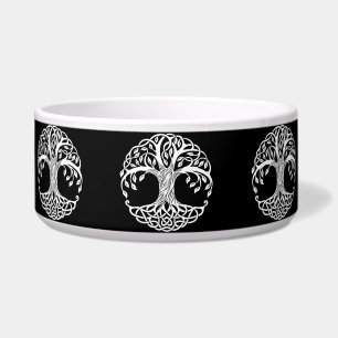 celtic tree cat food bowl 