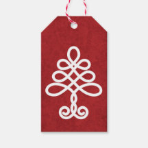 Celtic Tree Christmas Gift Tag