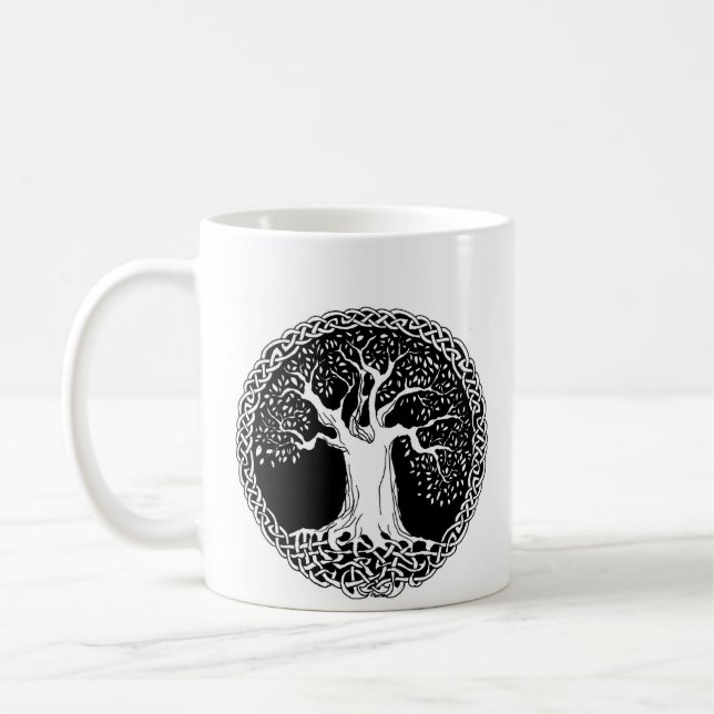 Celtic Tree Coffee Mug (Left)