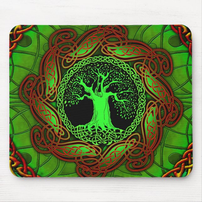 Celtic Tree (Illuminated version) Mouse Pad (Front)