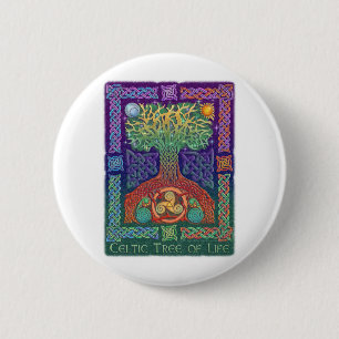 Celtic Tree of LIfe 2 Inch Round Button