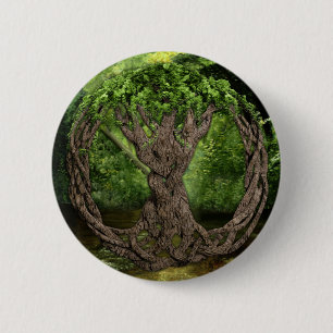 Celtic Tree Of Life 2 Inch Round Button