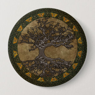 Celtic Tree of Life 4 Inch Round Button