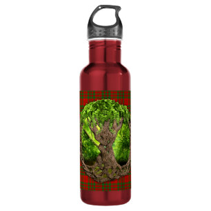 Celtic Tree Of Life Clan Livingstone Tartan 710 Ml Water Bottle