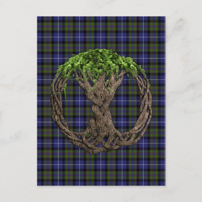 Celtic Tree Of Life Highland Pride Of Scotland Postcard (Front)