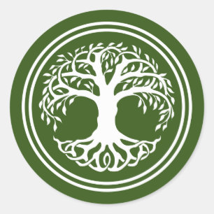 Celtic Tree of life knot Classic Round Sticker