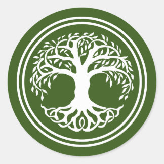 Celtic Tree of life knot Classic Round Sticker