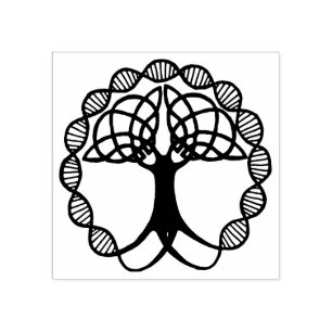 Celtic tree of life  Rubber stamp