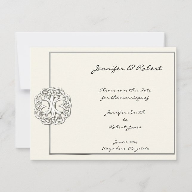 Celtic Tree of Life Save the Date (Front)