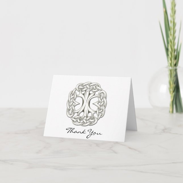 Celtic Tree of Life Thank You Card (Front)