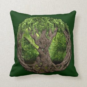 Celtic Tree Of Life Throw Pillow