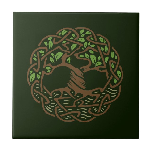 Celtic Tree of Life Tile (Front)