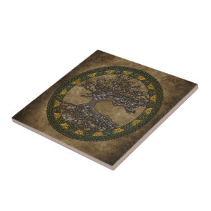 Celtic Tree of Life Tile